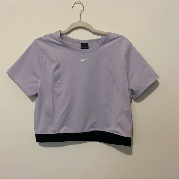 Nike Aeroadapt Lavender Cropped Athletic Top XXL - Picture 2 of 9